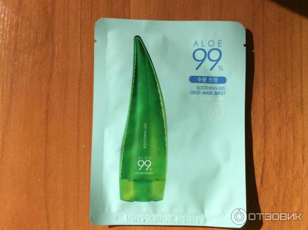 Маска для лица Holika Holika Aloe 99% soothing gel gelee mask sheet фото