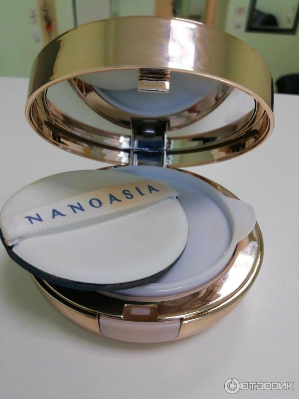 BC крем-кушон NANOASIA Jewelry radiant cushion BC cream and peptide spf 50+ фото