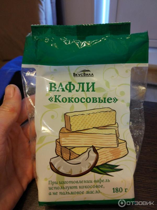 Вафли ВкусВилл Кокосовые фото