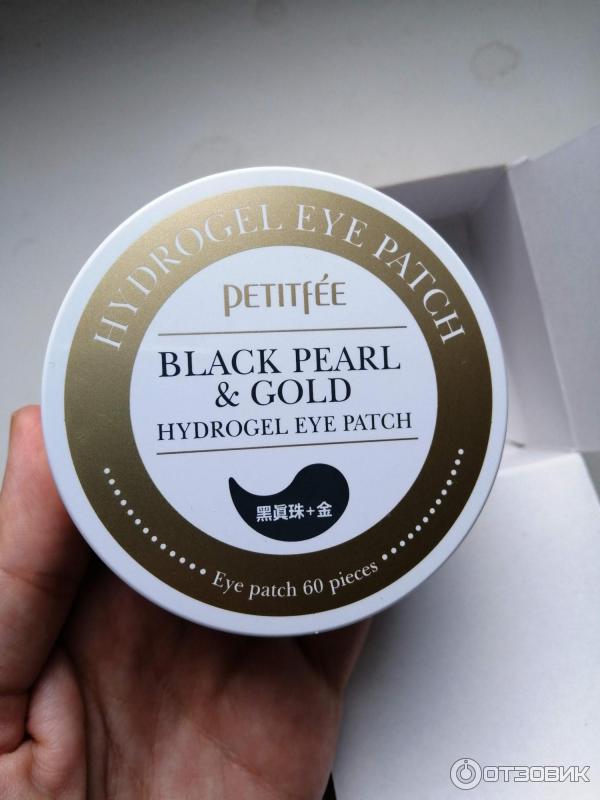 Гидрогелевые патчи для глаз Petitfee Black Pearl & Gold Hydrogel Eye Patch фото