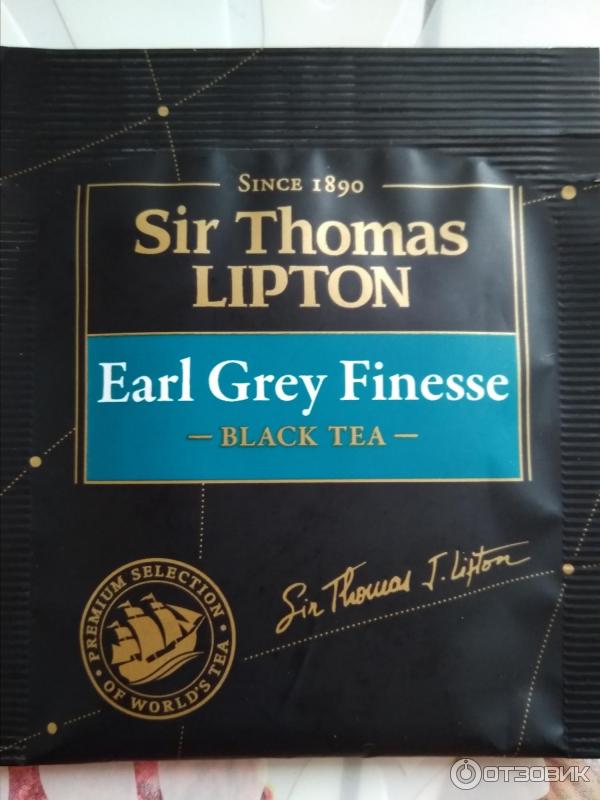 Чай черный ароматизированный Sir Thomas Lipton Earl Grey Finesse фото