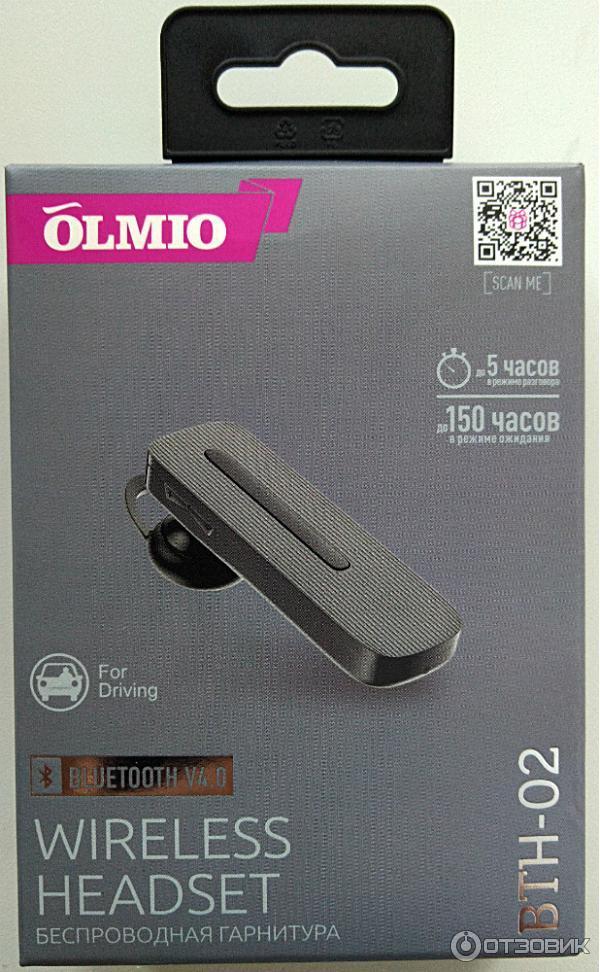 Беспроводная гарнитура Olmio BTH-02 фото