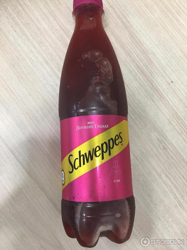 Сильно газированный безалкогольный напиток Schweppes Дерзкий Гранат фото