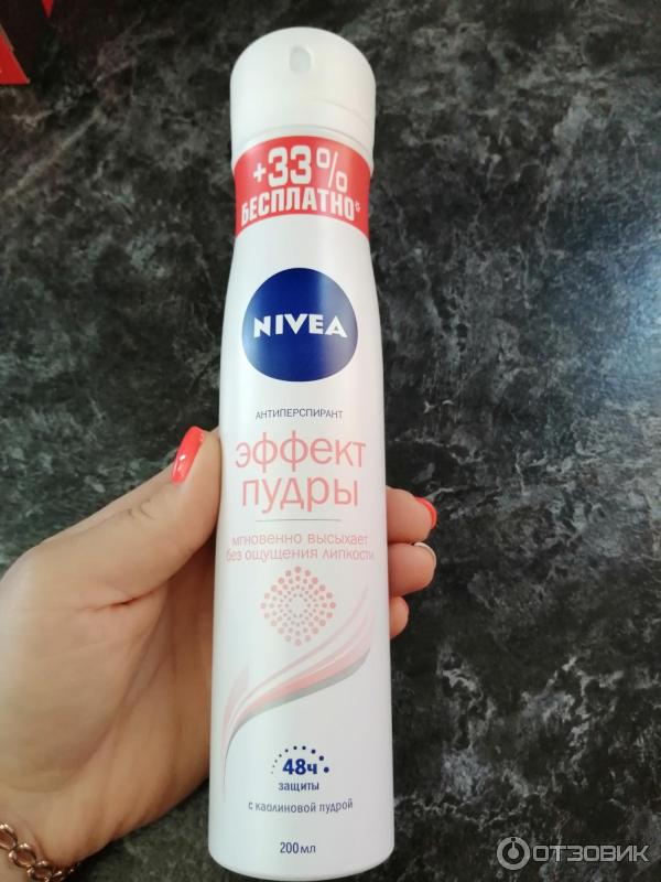 Дезодорант-антиперспирант Nivea Эффект пудры спрей фото