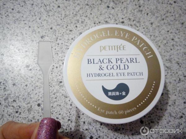 Гидрогелевые патчи для глаз Petitfee Black Pearl & Gold Hydrogel Eye Patch фото