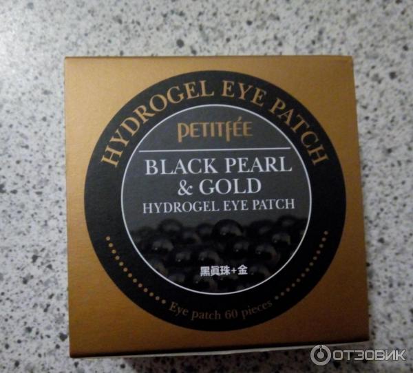 Гидрогелевые патчи для глаз Petitfee Black Pearl & Gold Hydrogel Eye Patch фото