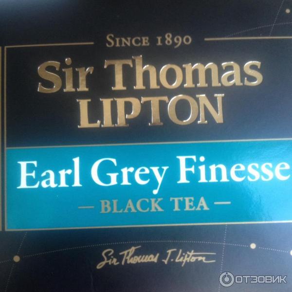 Чай черный ароматизированный Sir Thomas Lipton Earl Grey Finesse фото