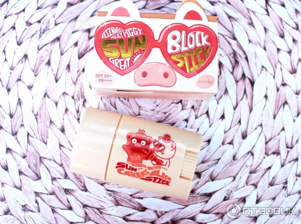 Солнцезащитный стик Elizavecca milky piggy sun great block stick