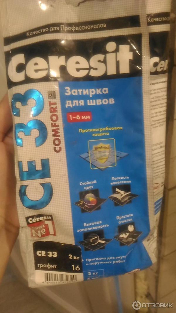 Затирка для узких швов Ceresit CE 33 фото