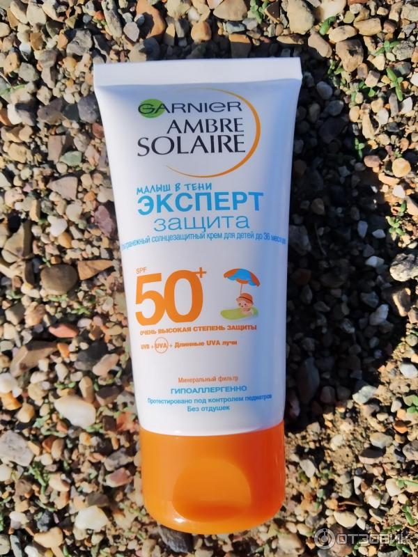 Солнцезащитный крем Garnier ambre solaire Малыш в тени фото