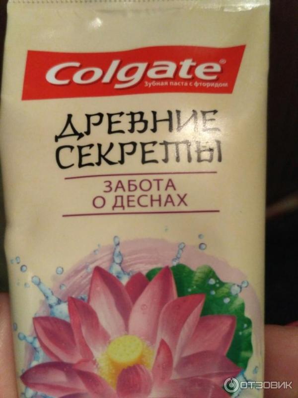 Тюбик зубной пасты Древние секреты от Colgate