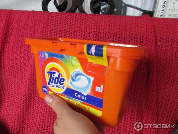 Капсулы для стирки TIDE 3 in1 PODS Color фото