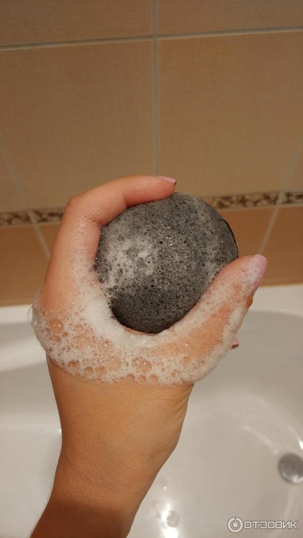 Конжаковый спонж для умывания Hubei Yizhi Konjac Biotechnology Konjac Sponge фото