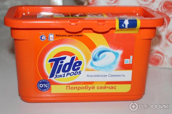 Капсулы для стирки Tide 3in1 Альпийская свежесть фото