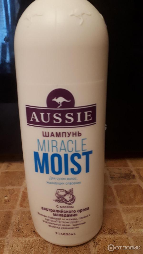 Шампунь Aussie Miracle Moist для сухих и поврежденных волос фото