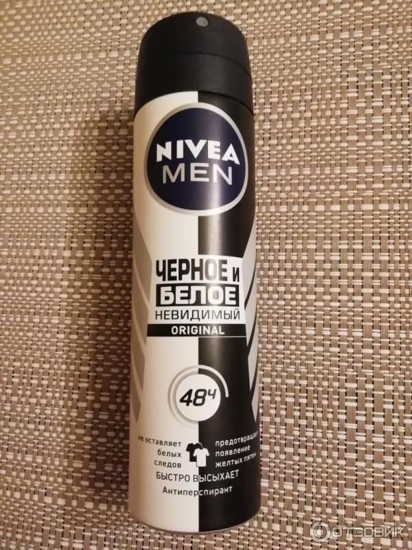 Дезодорант-антиперспирант мужской Nivea Men Невидимый для черного и белого фото