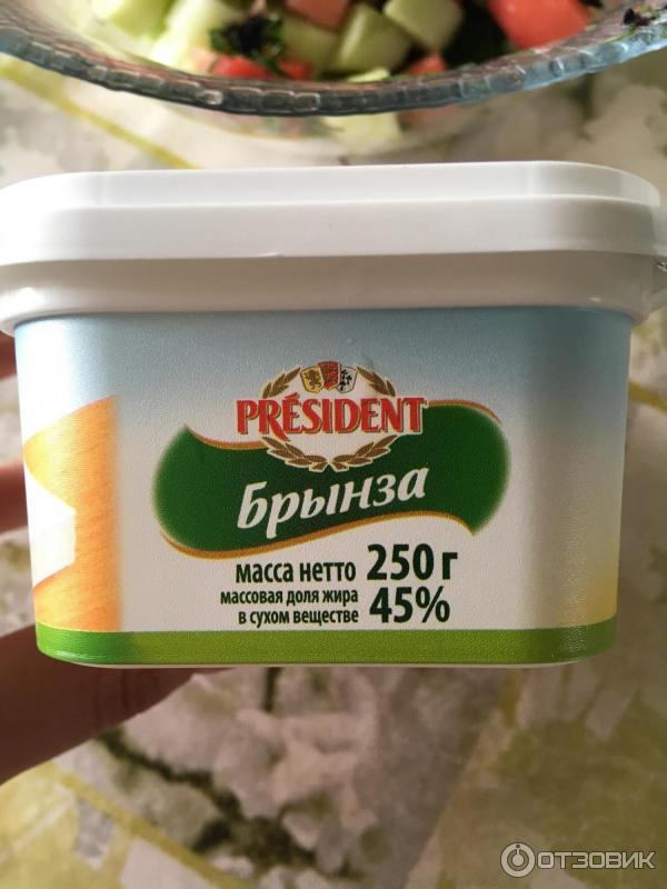 Сыр рассольный President Брынза фото