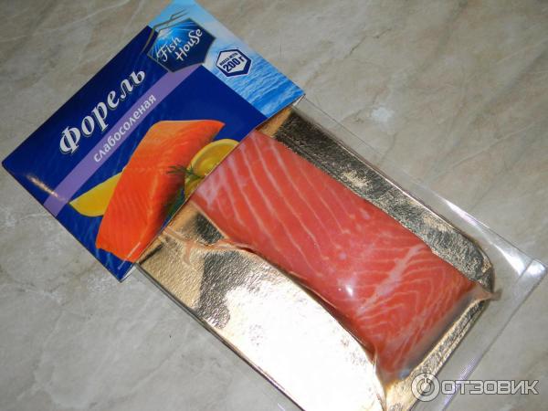 Как выглядит 100 грамм форели Отзыв о Форель слабосоленая Fish House Вкусная жирненькая рыбка