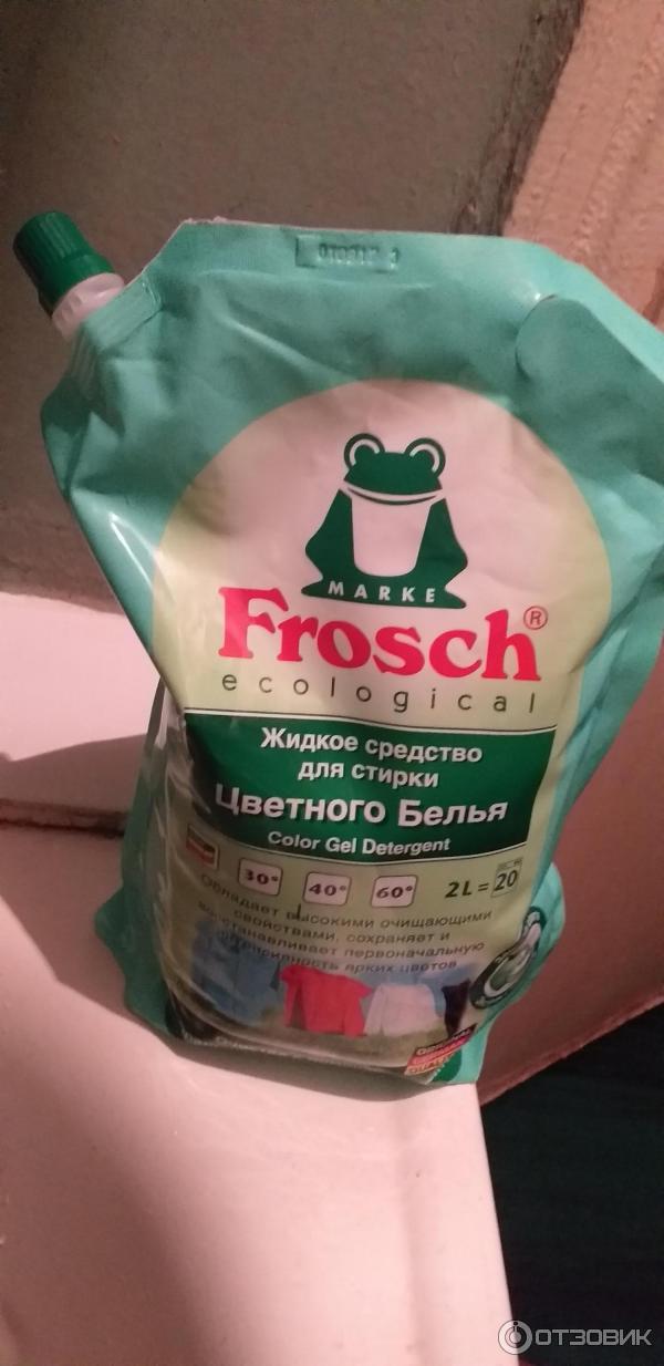 Жидкое средство для стирки цветного белья Frosch фото