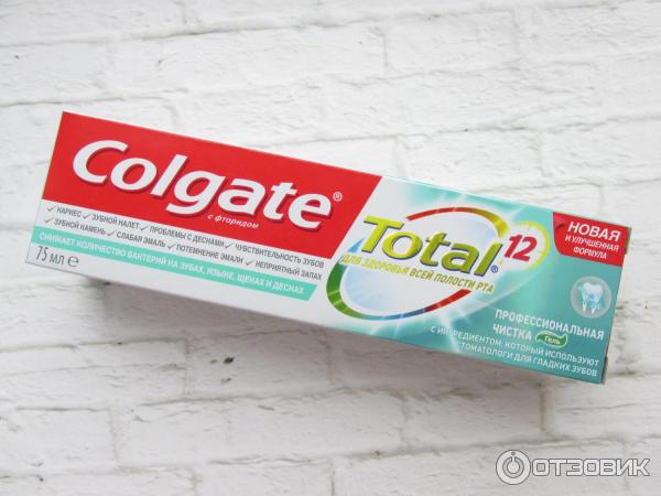 Зубная паста Colgate 12 профессиональная чистка фото