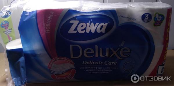 Туалетная бумага Zewa Deluxe Delicate Care фото