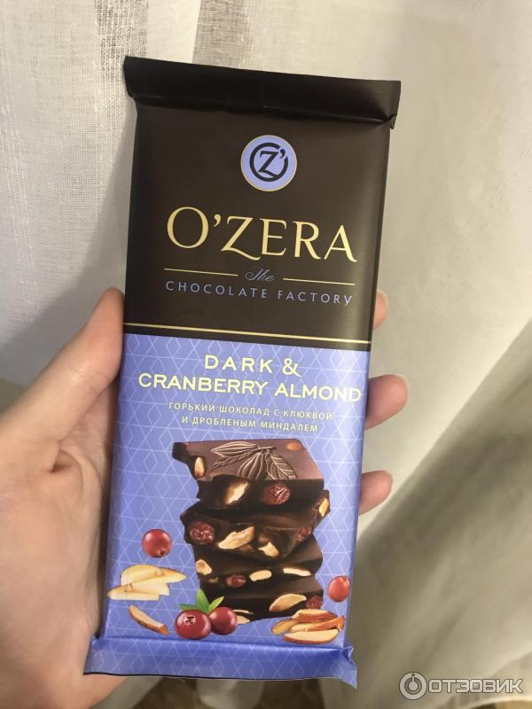 Шоколад O'Zera Dark & Cranberry Almond фото