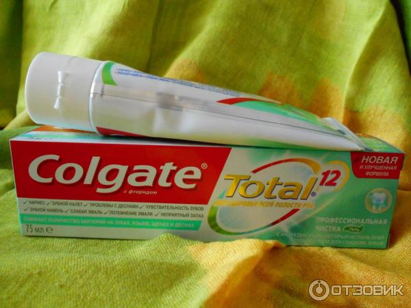 Зубная паста Colgate 12 профессиональная чистка фото