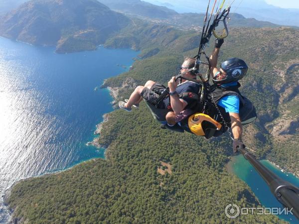 Параглайдинг с горы Бабадак (Турция, Олюдениз) фото