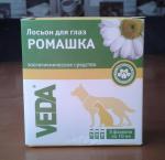 Лосьон для глаз кошек и собак Веда Фитоэлита "Ромашка" фото