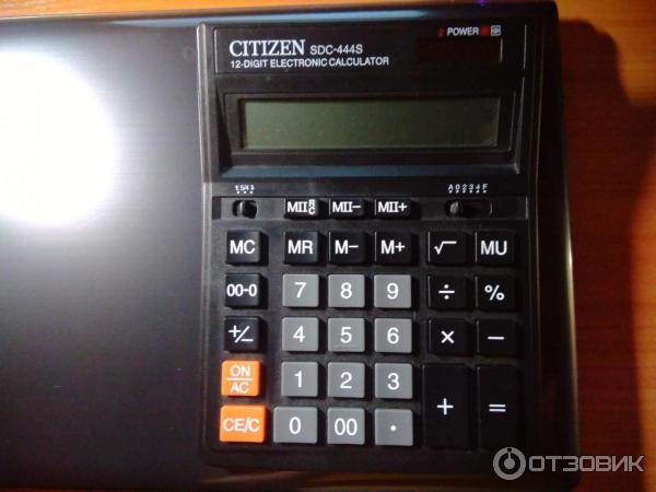 Калькулятор Citizen SDC-444S фото