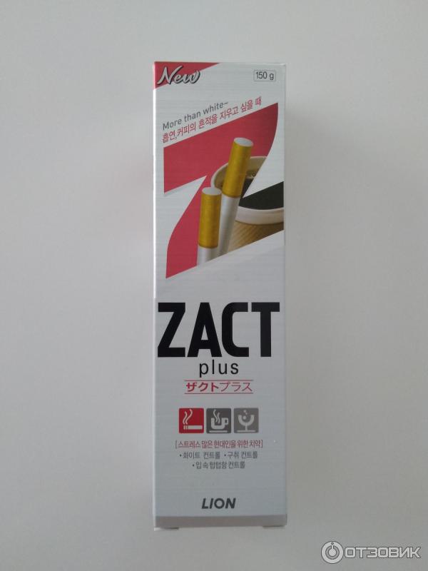 Зубная паста ZACT plus фото