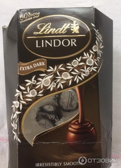 Конфеты Lindt Lindor с экстра темным шоколадом фото