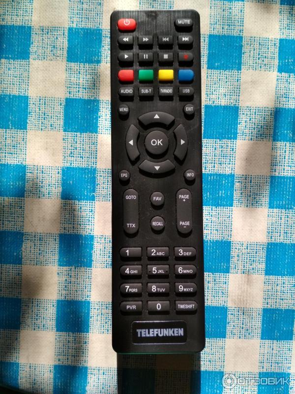 Пульт телефункен tf. Telefunken TF-dvbt215 пульт. Приемник телевизионный DVB-t2 Telefunken TF-dvbt215. Пульт Telefunken DVB-t2. Пульт для цифровой приставки Телефункен.