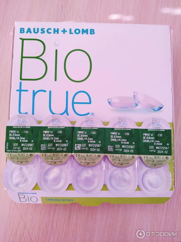 Однодневные контактные линзы Bausch&Lomb Biotrue ONEday фото