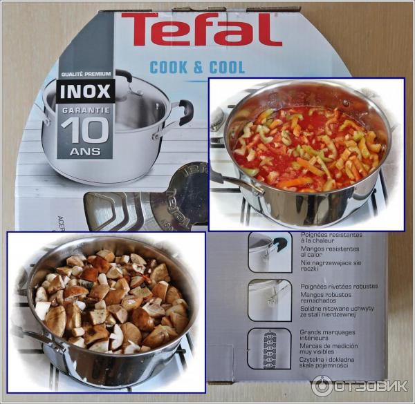 Кастрюля Tefal Cook&Cool фото