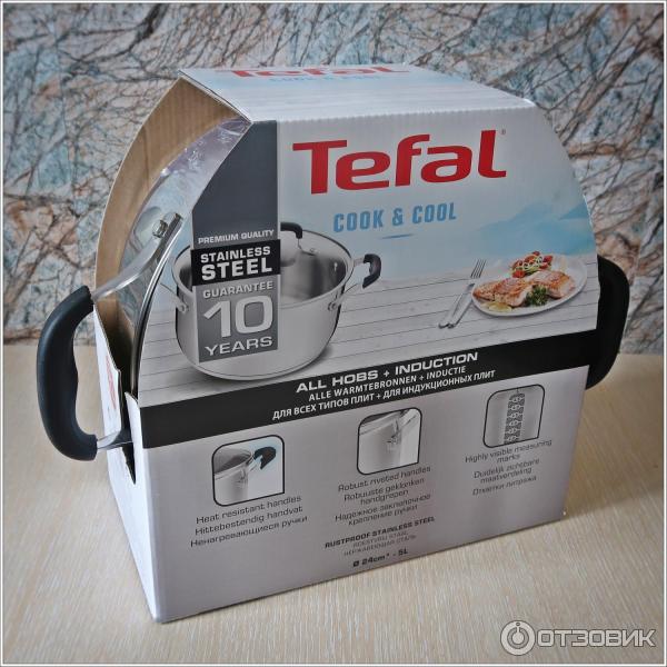 Кастрюля Tefal Cook&Cool фото