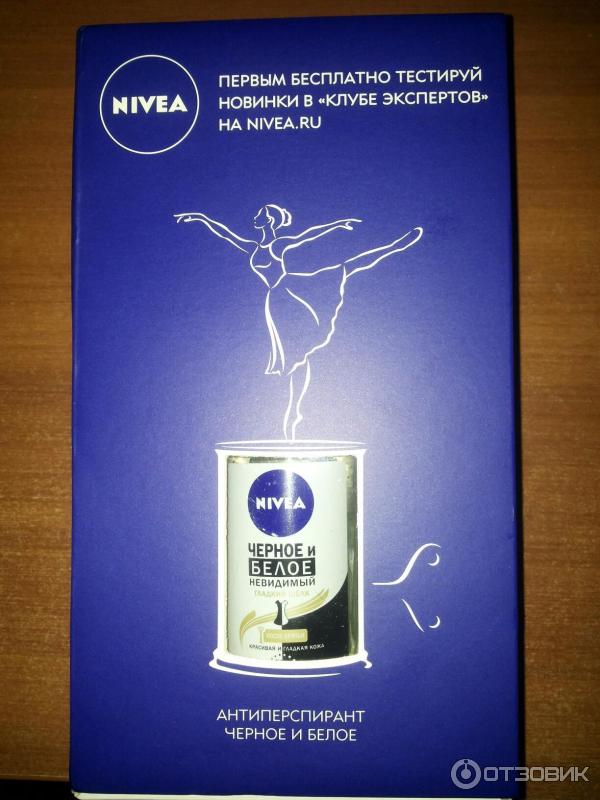 Антиперспирант шариковый Nivea Черное и Белое. Гладкий Шелк фото