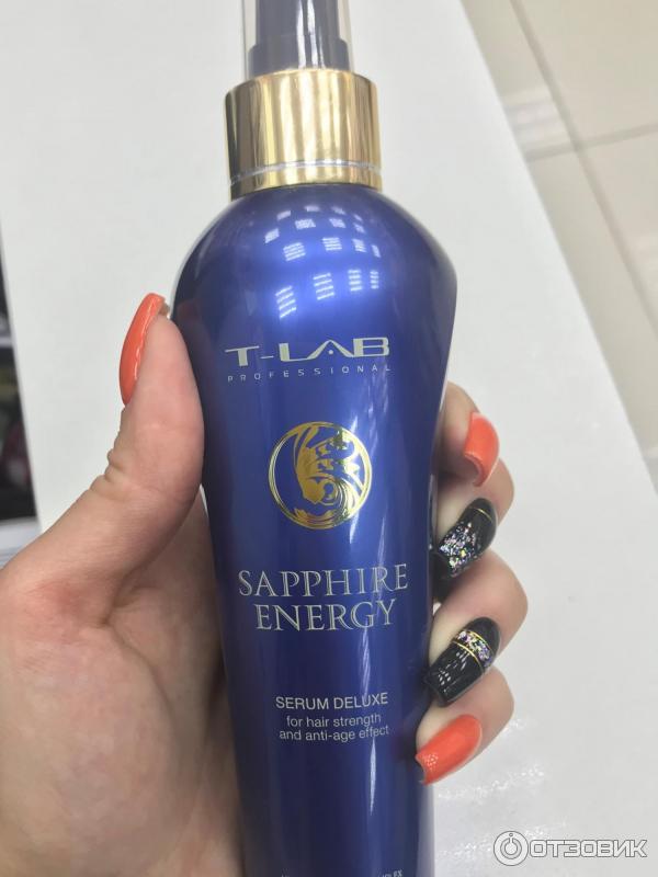 Сыворотка для волос T-Lab Professional sapphire energy serum deluxe фото