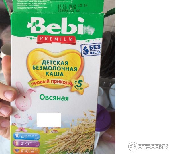 Детская безмолочная каша Bebi Premium Овсяная фото