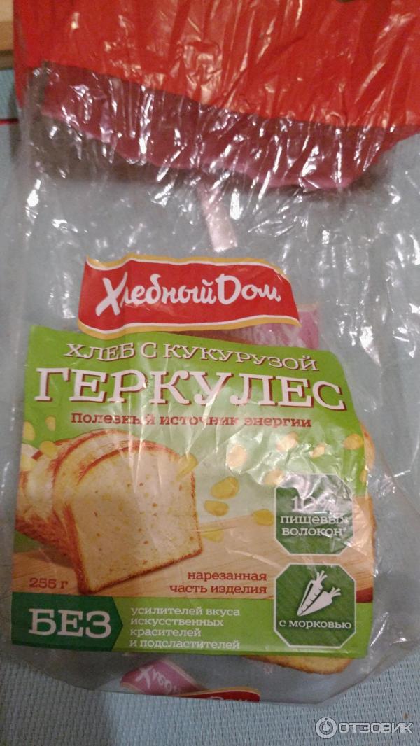 Отзыв о Хлеб зерновой Хлебный дом "Геркулес" | Полезный хлебный геркулес