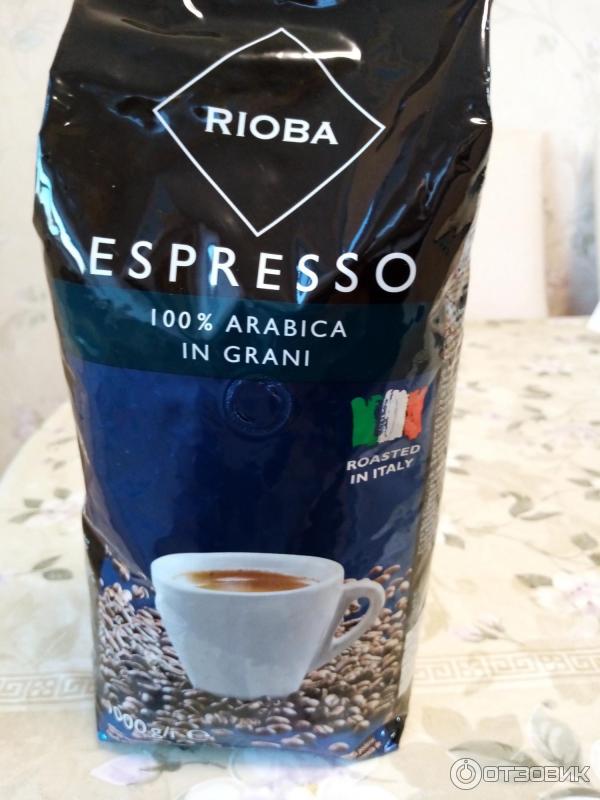 Кофе натуральный жареный в зернах Rioba Espresso 100 % Arabica in Grani фото