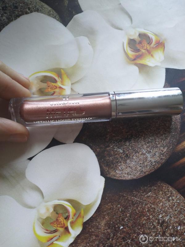 Тени Golden Rose metallic liquid Eyeshadow фото