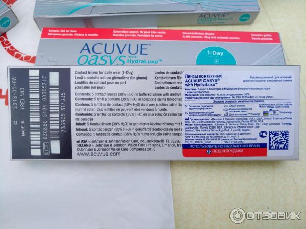 Контактные линзы Acuvue Oasys 1-DAY фото