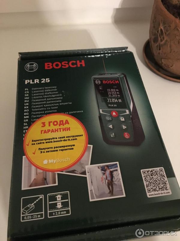 Лазерная рулетка Bosch PLR 25 фото