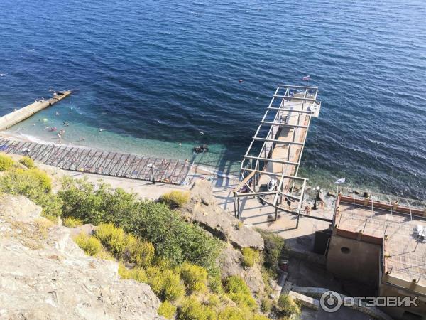 Вид на море из парка санатория Днепр