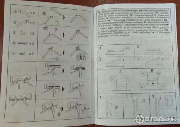 Инструкция по установке ножек