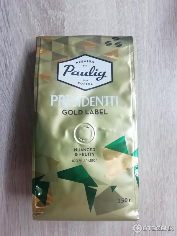 Кофе в зернах Paulig Presidentti gold label фото