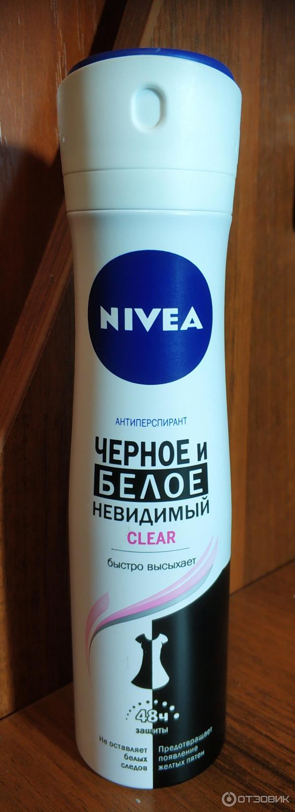 Део-спрей жен. `NIVEA` ЧЕРНОЕ И БЕЛОЕ Невидимый Clear 150 мл фото