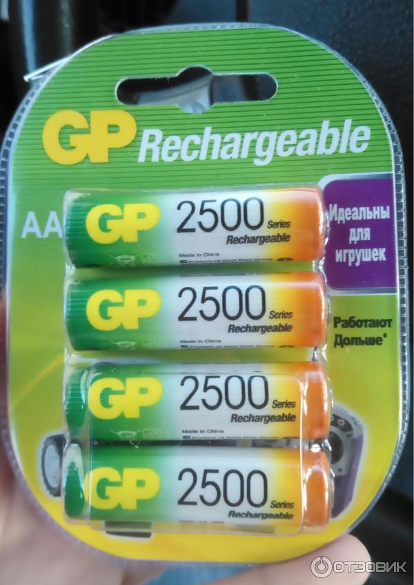 Аккумуляторная батарея GP AA 2500 mAh фото