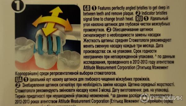 Насадка для электрической зубной щетки Oral-B CrossAction фото